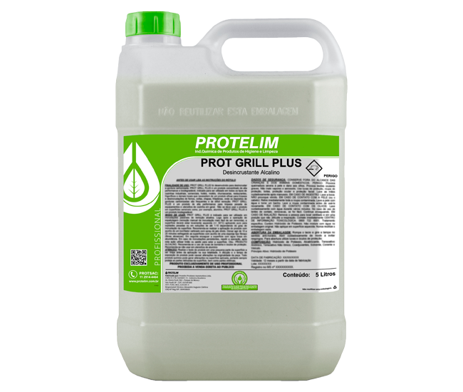 DESINCRUSTANTE ALCALINO - LIMPIADOR DE PARRILLAS PROT GRILL PLUS