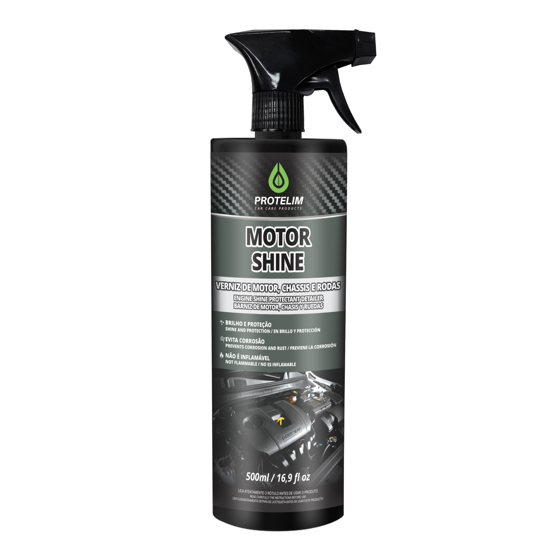 Rótulo Motor Shine Veniz de Motor Protelim 500ml
