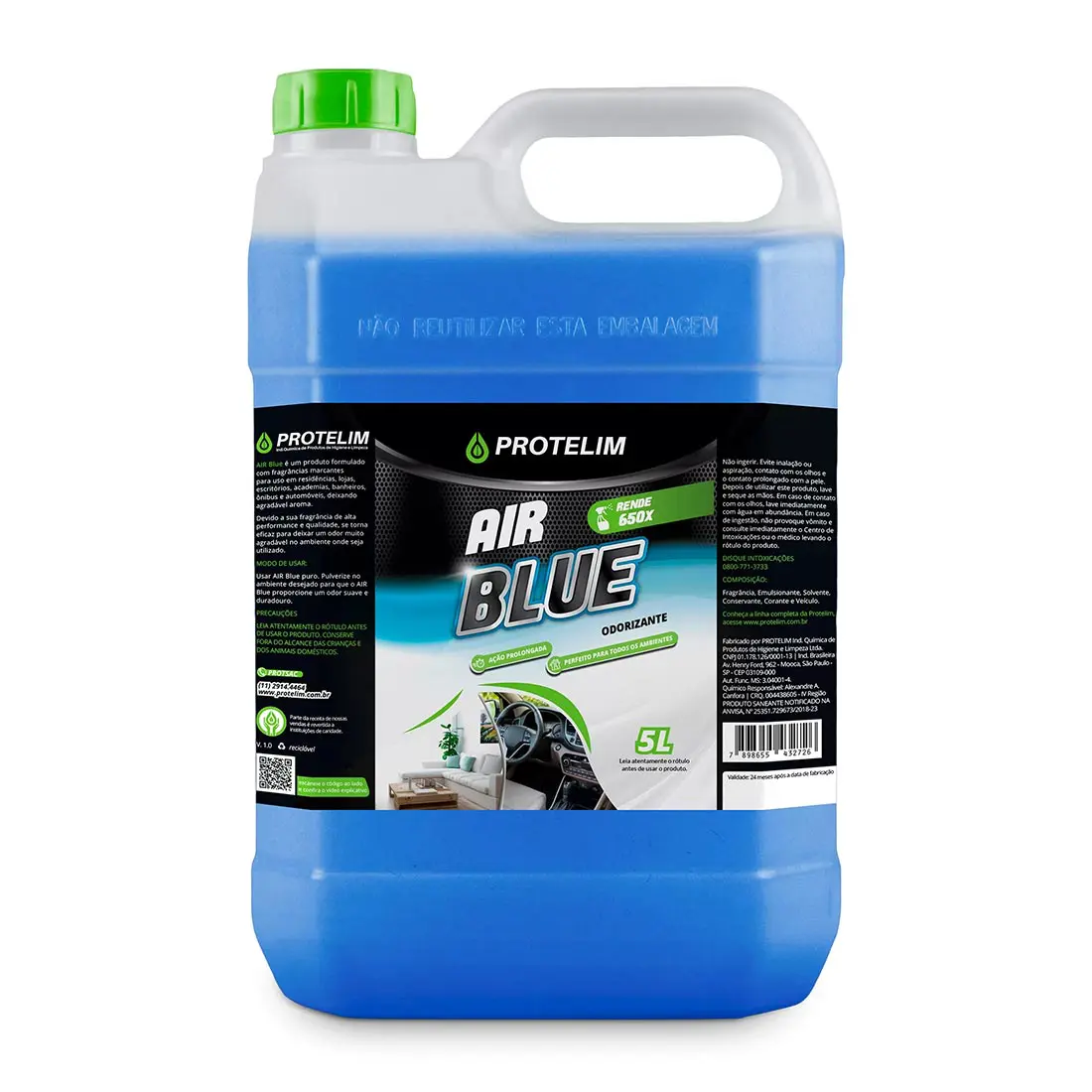 AIR BLUE - AMBIENTADOR PARA AUTOMÓVILES Y HABITACIONES