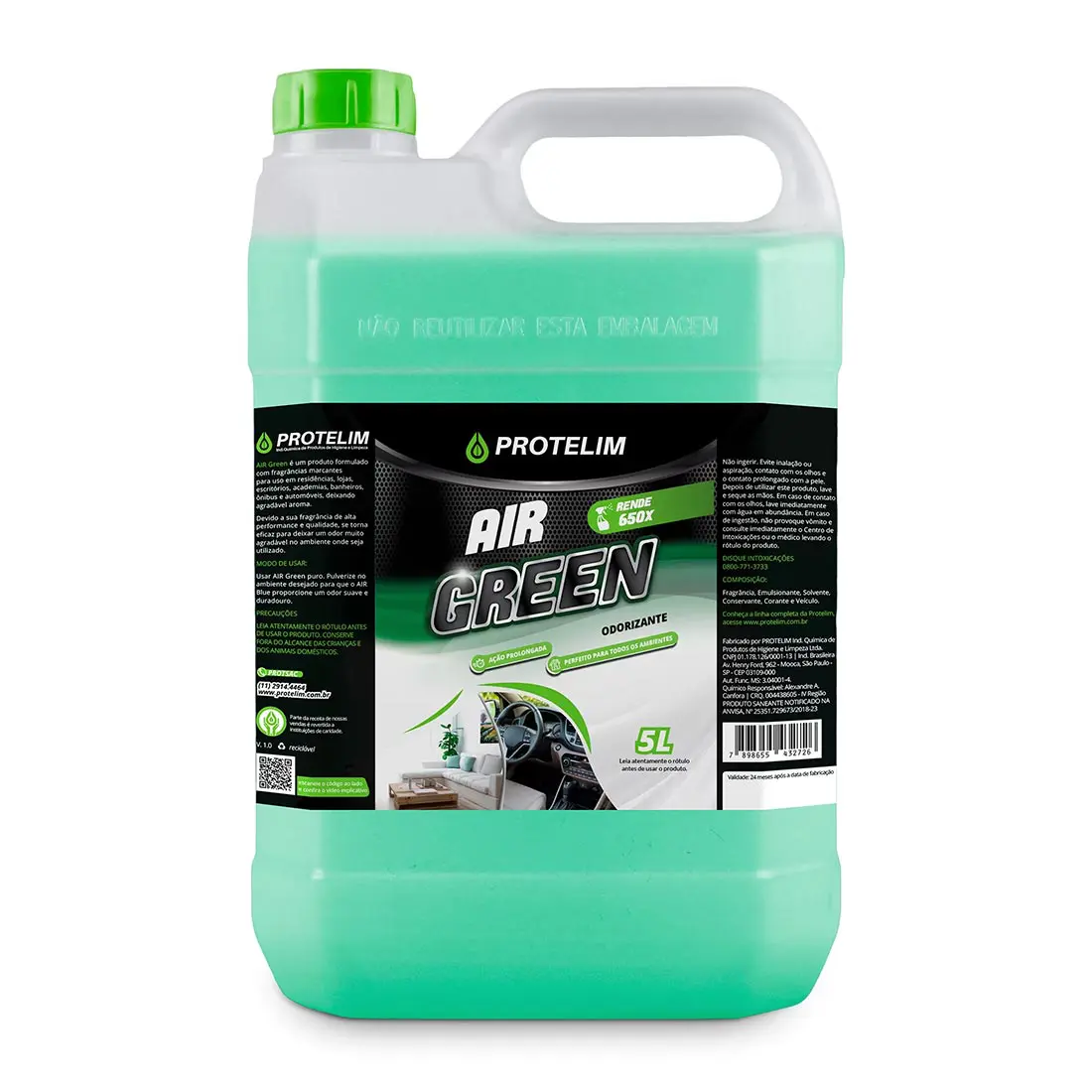 AIR GREEN - AMBIENTADOR PARA AUTOMÓVILES Y HABITACIONES