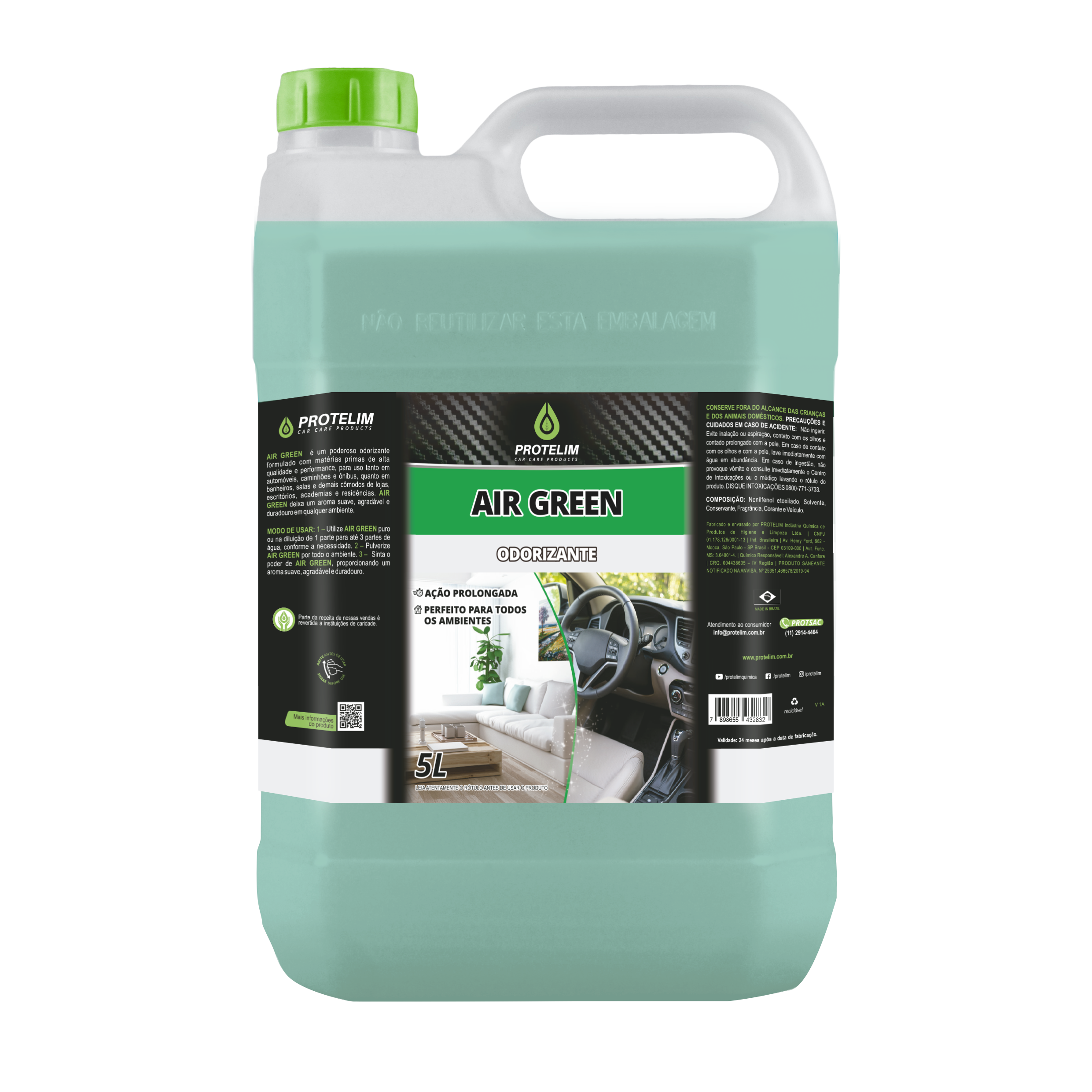 AIR GREEN – ODORIZANTE AUTOMOTIVO E DE AMBIENTES