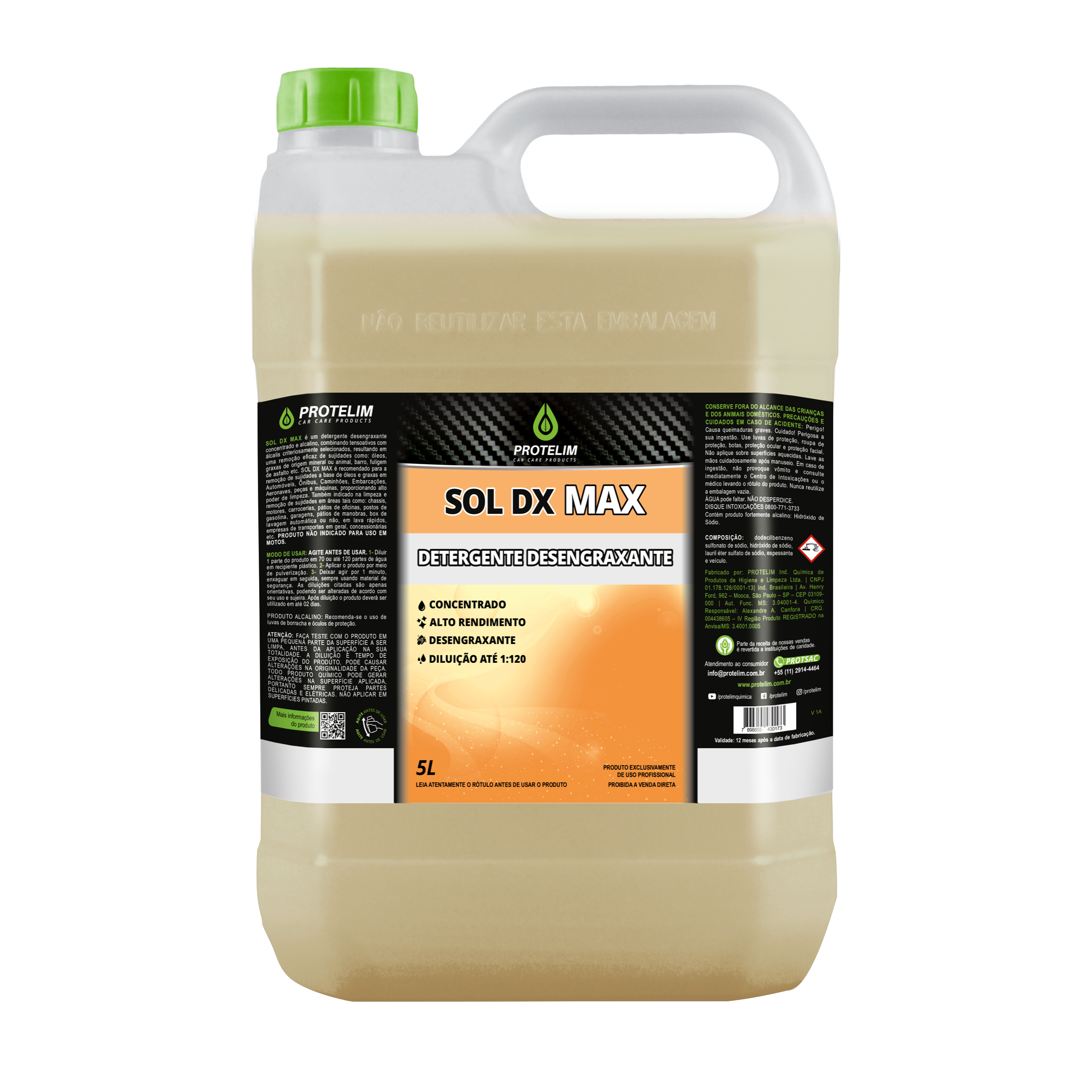 SOL DX MAX - DESENGRAXANTE ALCALINO CONCENTRADO